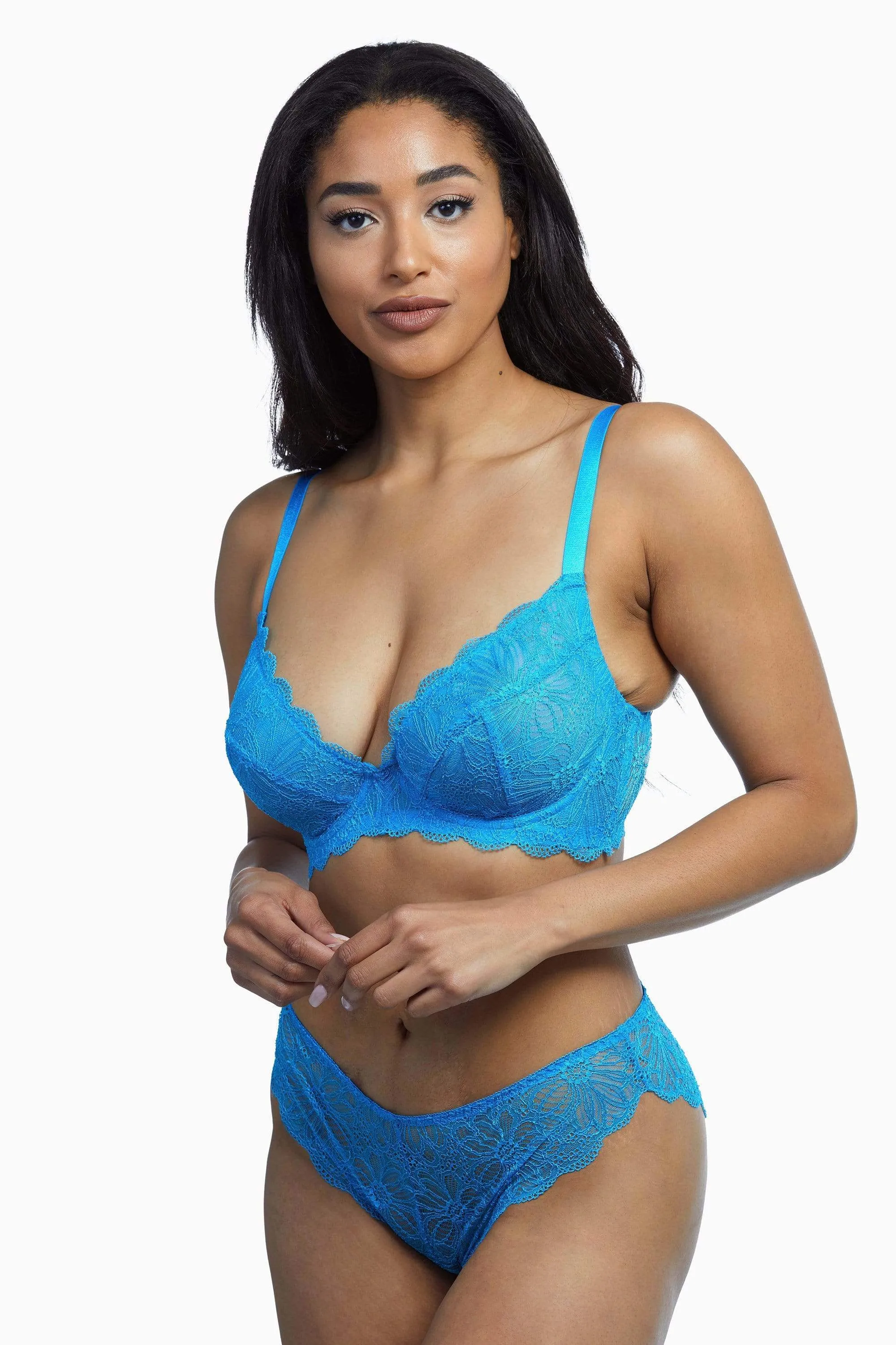 Ariana Aqua Blue Everyday Lace Brief