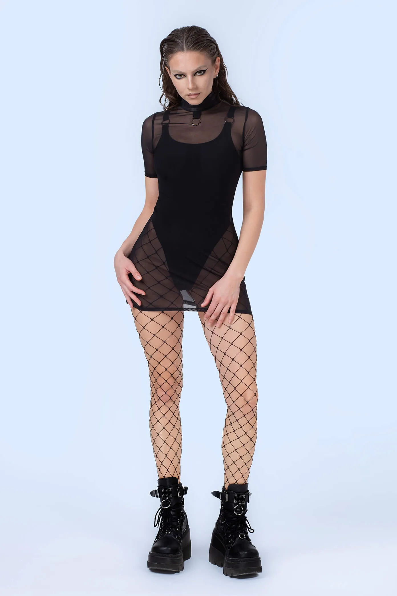 Bad Reputation O-ring Short Sleeve Dress