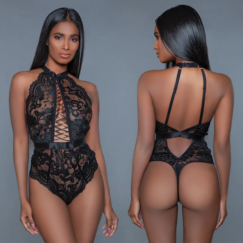 Bewicked Margot Bodysuit-Black Large-Boxed