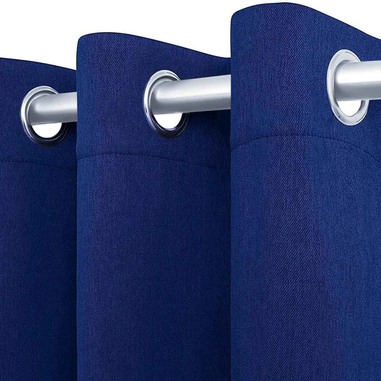 Blackout Curtains for Bedroom Pack of 2 Navy Blue 52 x84 inch Blind Off