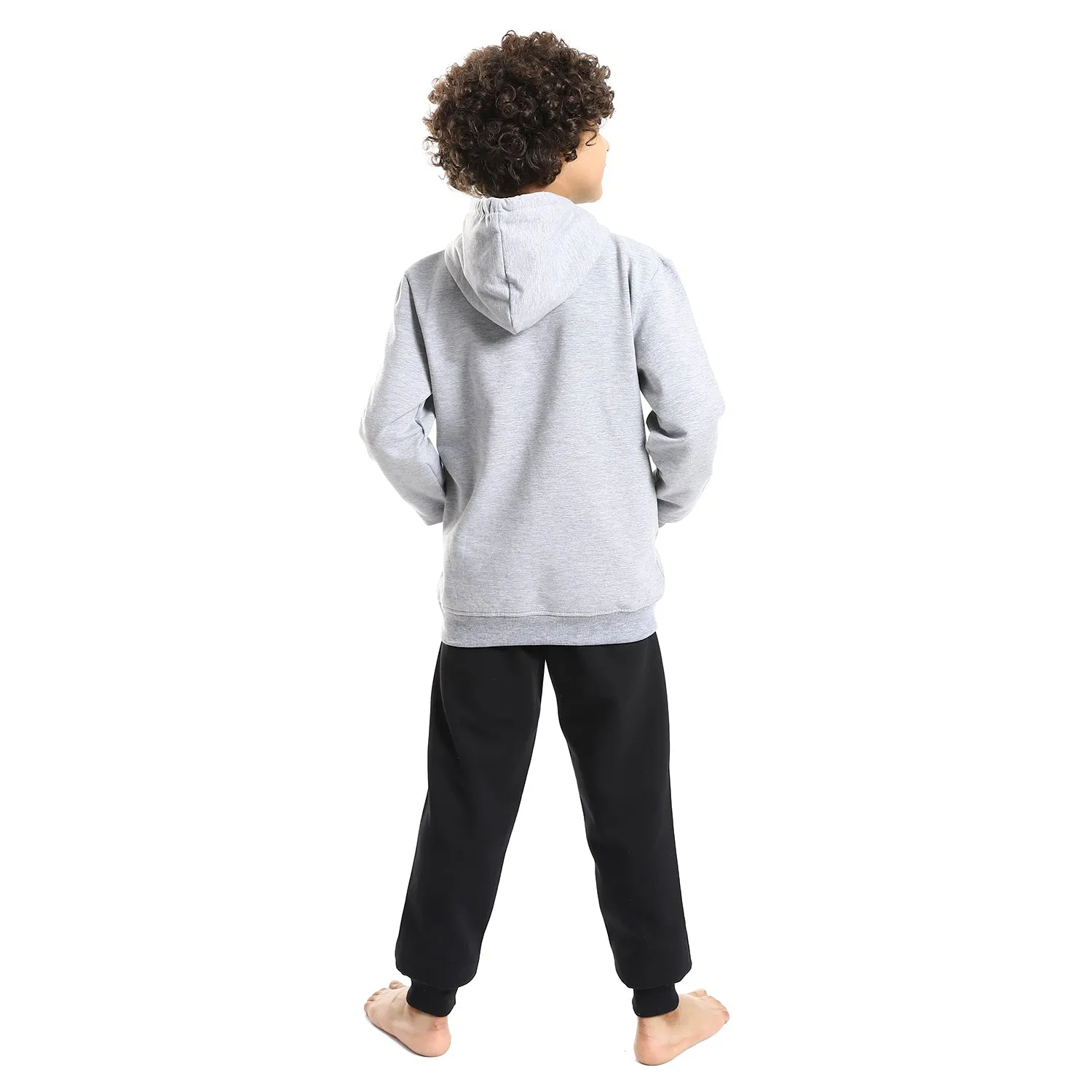 Boys' Winter Pajama Set, Hoodie and Pant - Grey