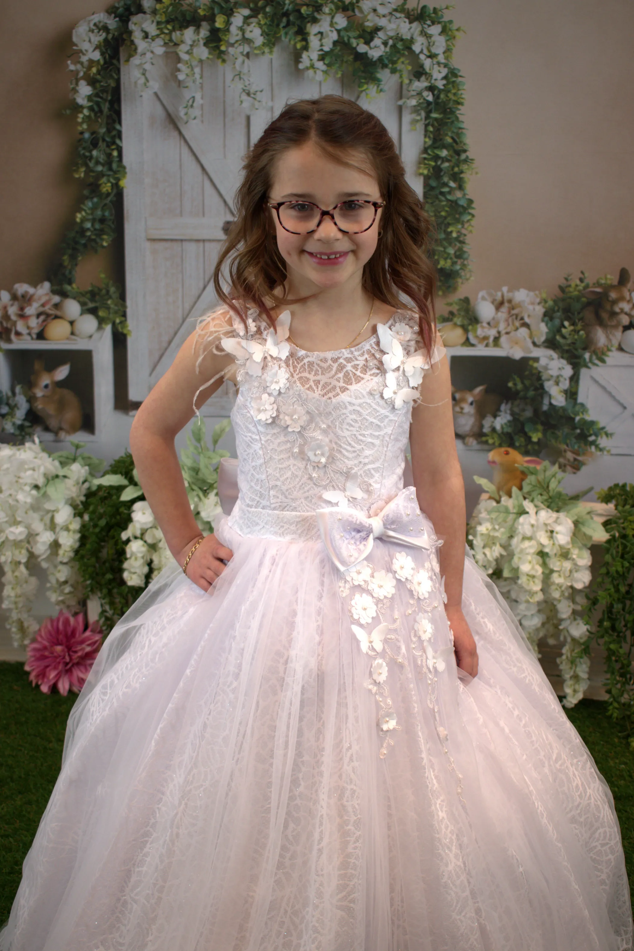 Butterly Princess Girls Formal Dress