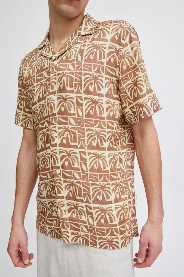 CASUAL FRIDAY - CFAnton SS AOP Palm Shirt - 20505079