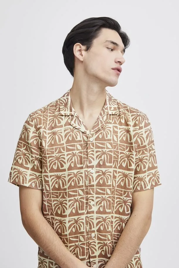 CASUAL FRIDAY - CFAnton SS AOP Palm Shirt - 20505079