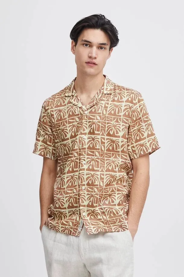 CASUAL FRIDAY - CFAnton SS AOP Palm Shirt - 20505079