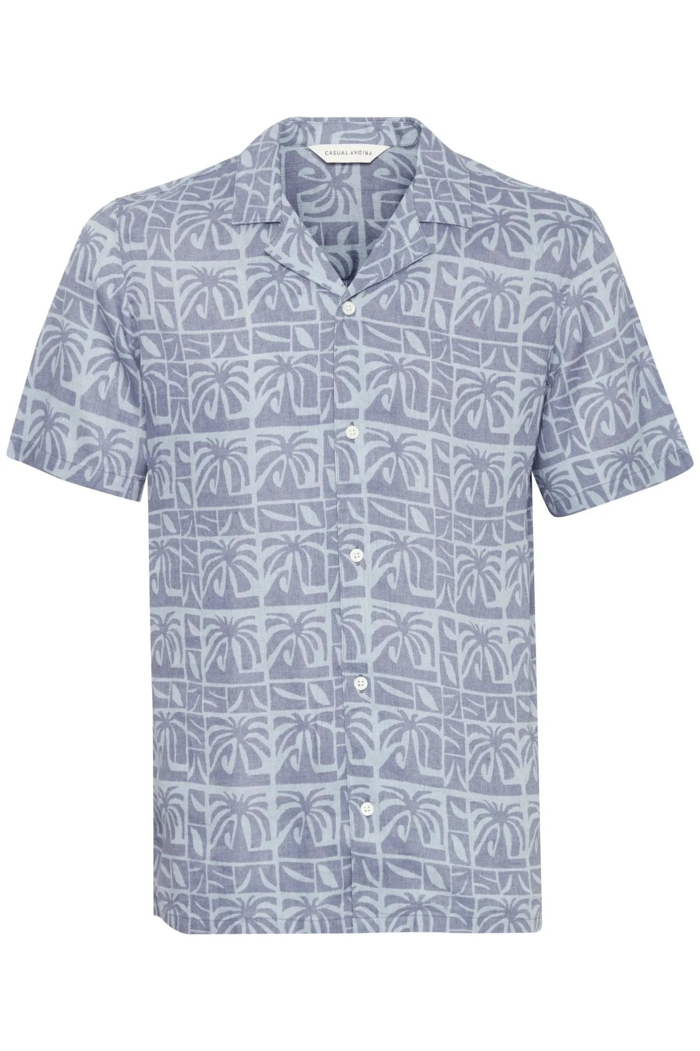 CASUAL FRIDAY - CFAnton SS AOP Palm Shirt - 20505079