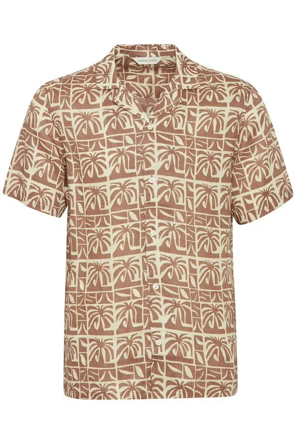 CASUAL FRIDAY - CFAnton SS AOP Palm Shirt - 20505079