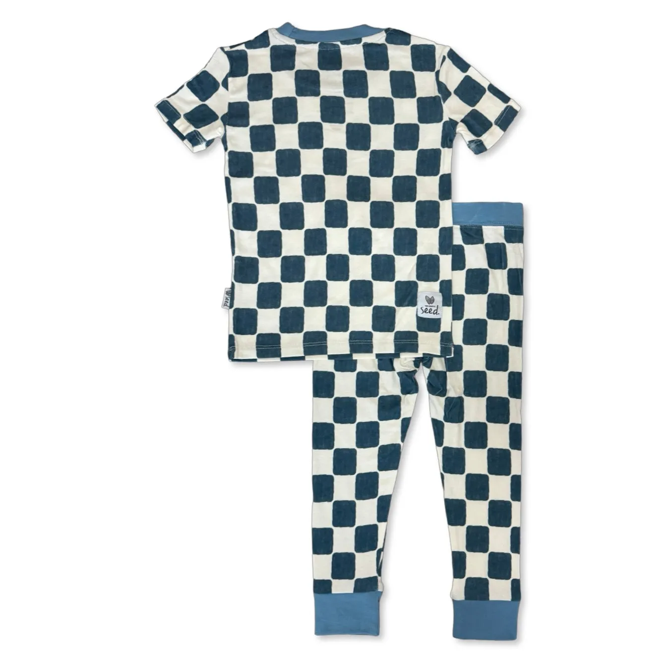 Checker Me Out Mini Ribbed Two Piece Jammie Set (18-24 mth- 5T)