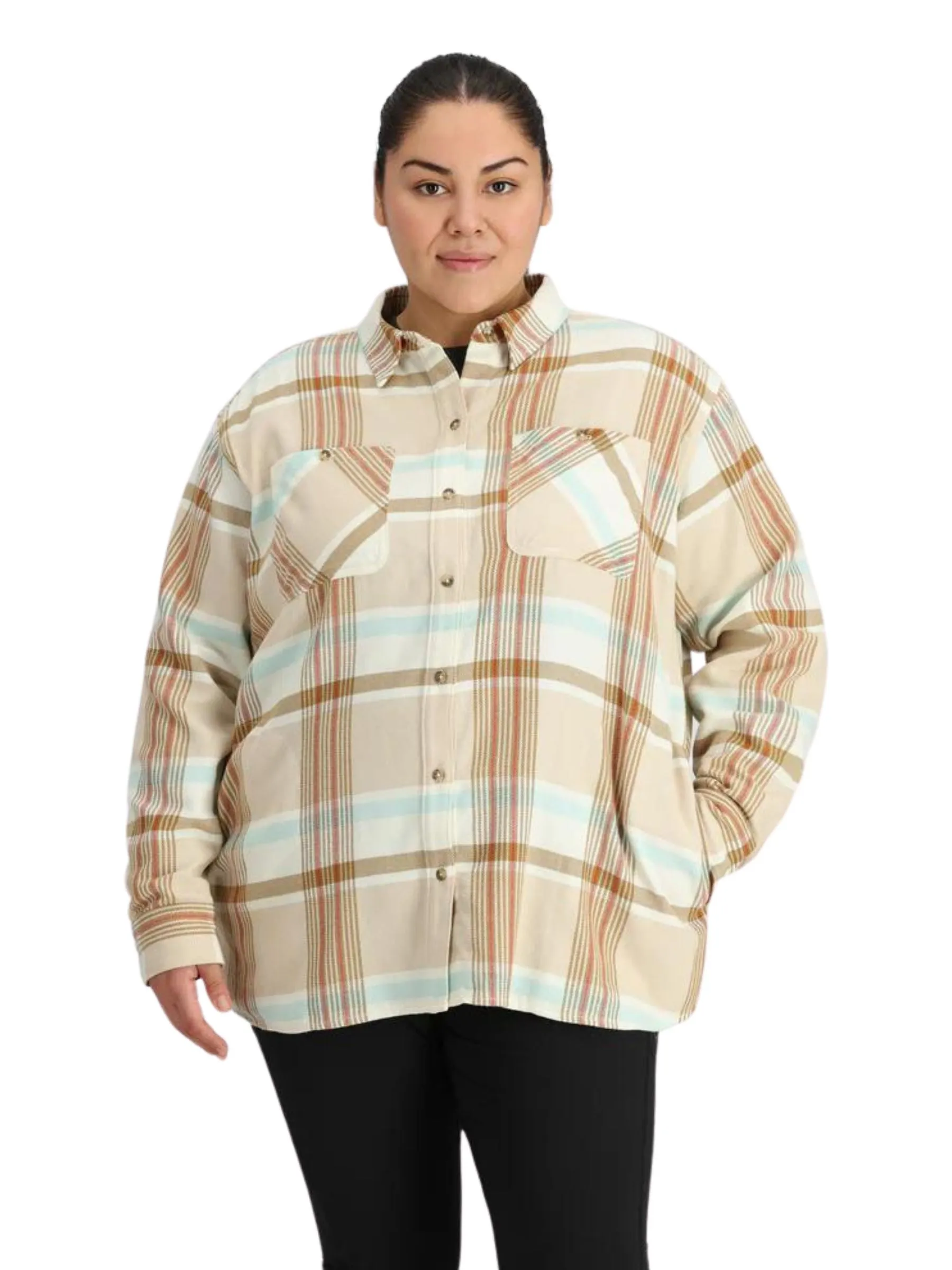 Chemise En Sergé De Flanelle Feedback Taille Plus (Bone Plaid) d'Outdoor Research