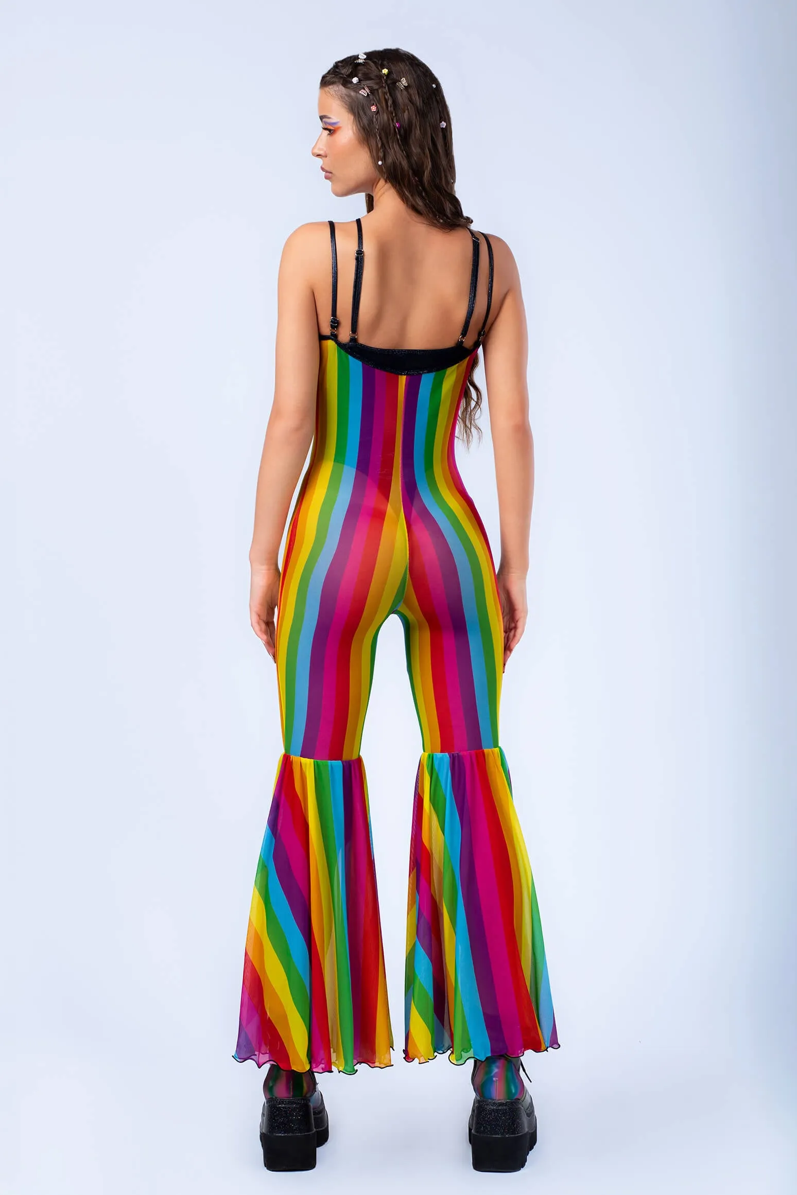 Circus Freak Flared Romper   Undersuit