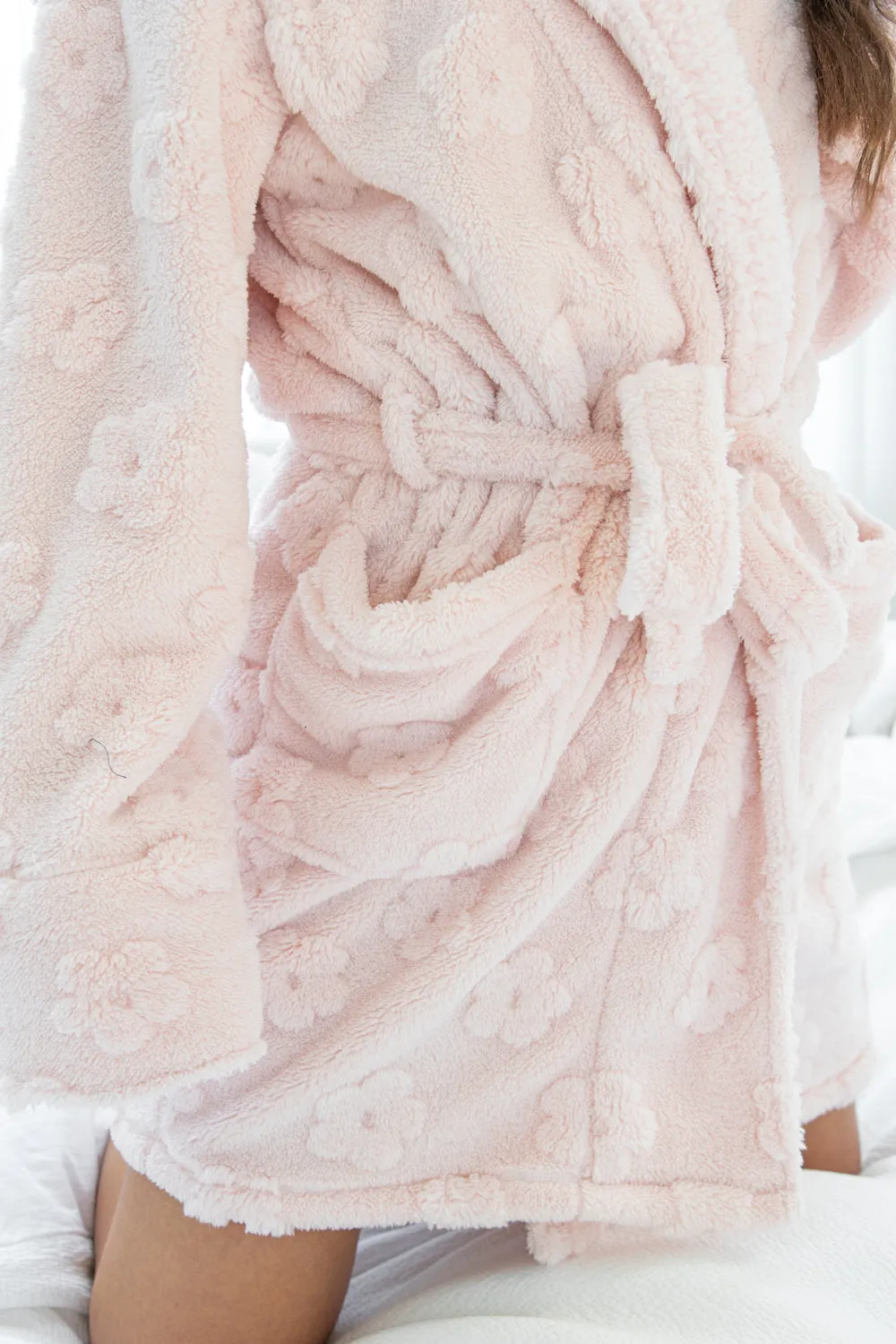 Cozy Plush Robe Pink