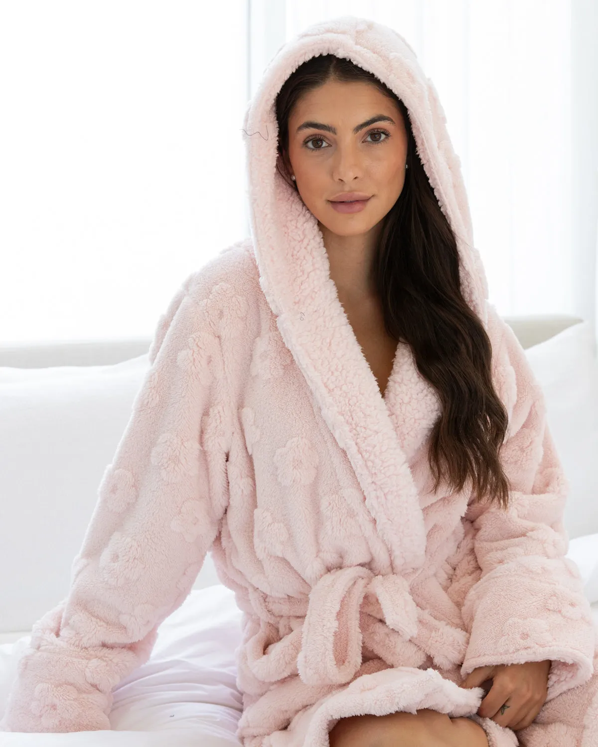 Cozy Plush Robe Pink