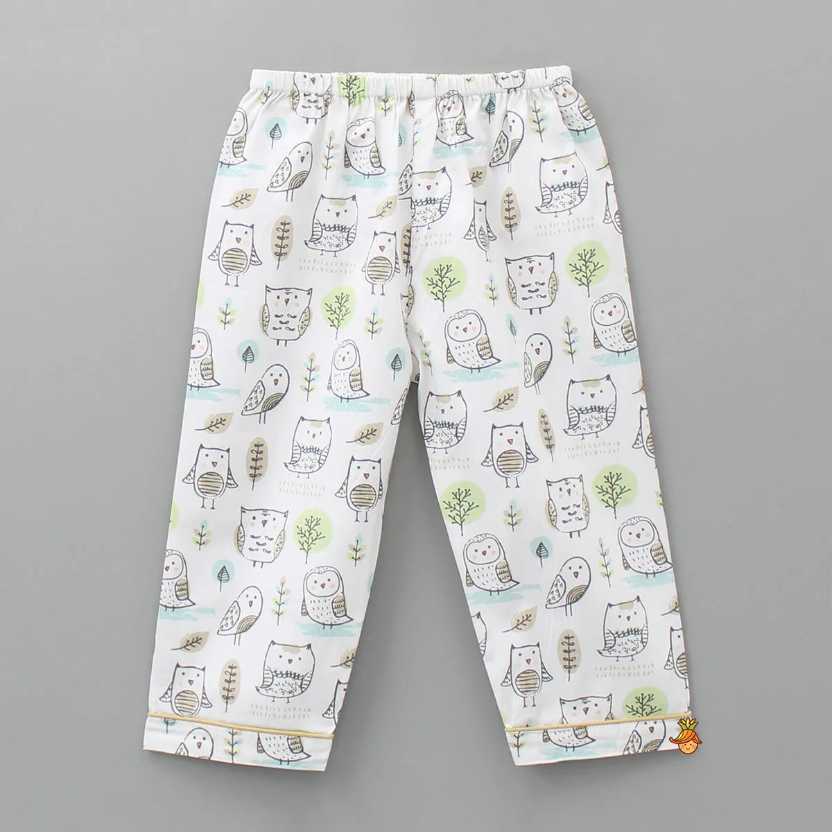 Cute Owl Printed Sleepwear