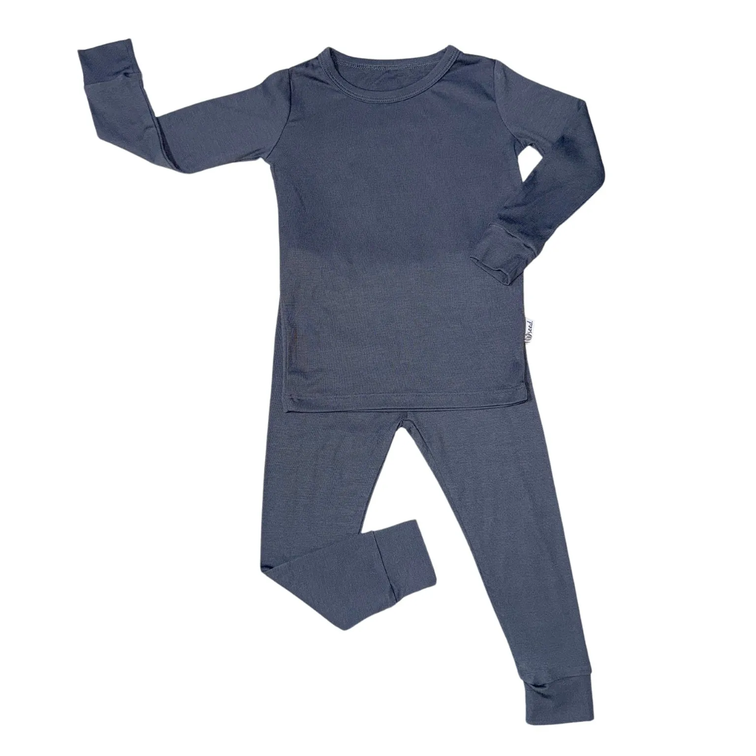 Deep Sea Mini Ribbed Two Piece Kid's Jammie Set