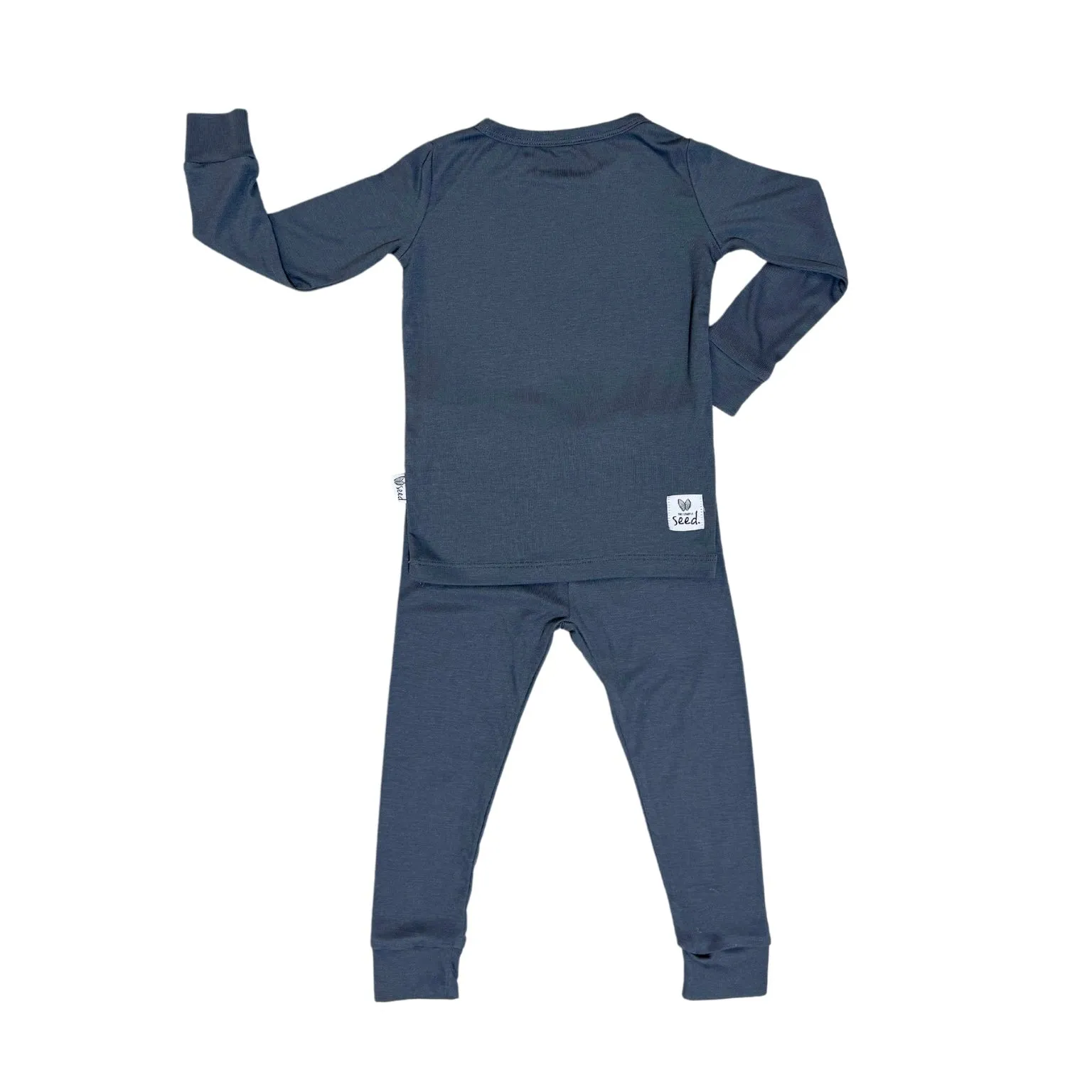 Deep Sea Mini Ribbed Two Piece Kid's Jammie Set