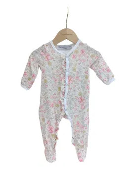 Ditsy Daisy Print Frill Detailed Sleepsuit