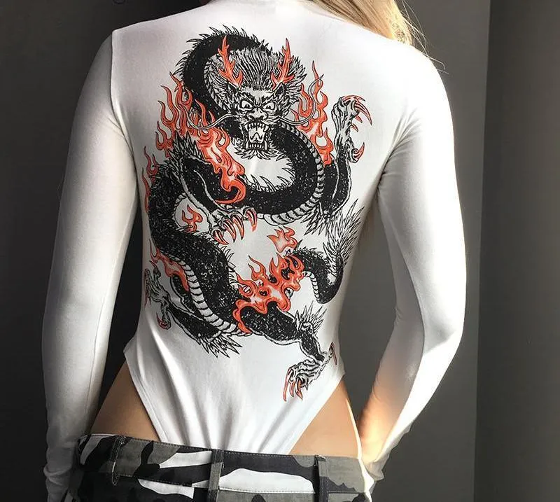 DRAGON FLAME BODYSUIT