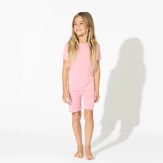 Dusty Rose Bamboo Shorts Pajamas