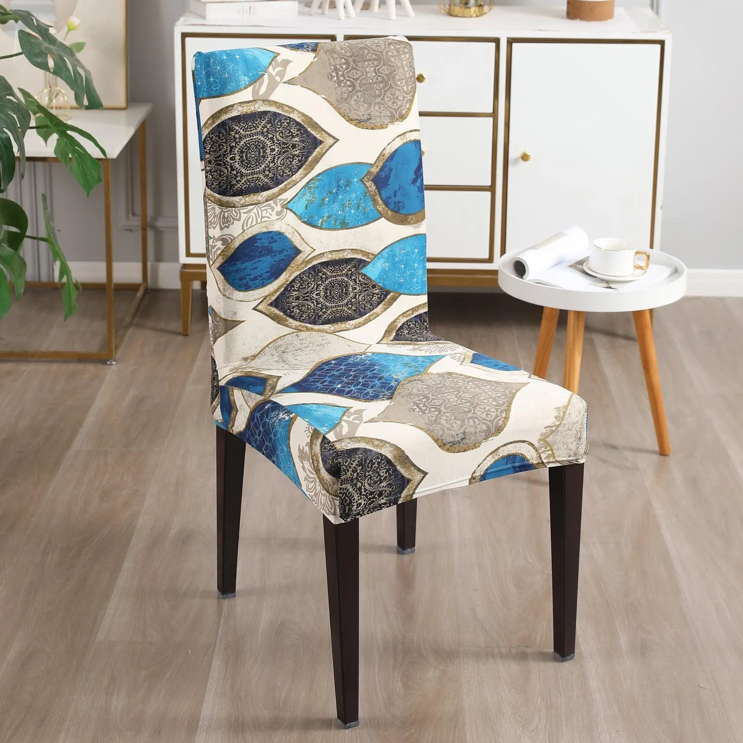 Elastic Stretchable Dining Chair Cover, Eqyptian Art