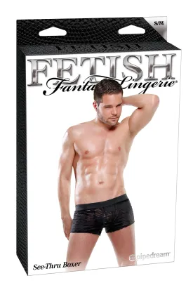 Fetish Fantasy Male See Thru Boxer Small