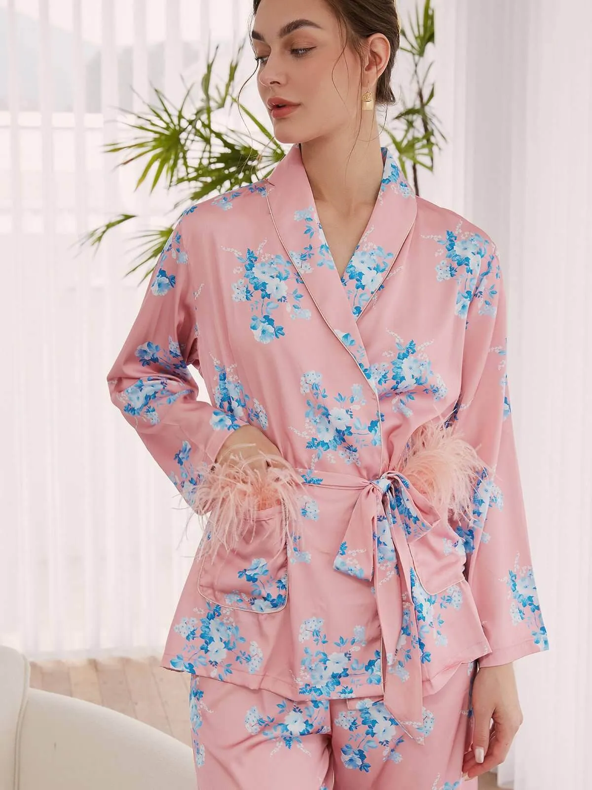 Floral Pajama Set 2 Pcs