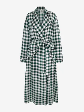 Green gingham Amana robe