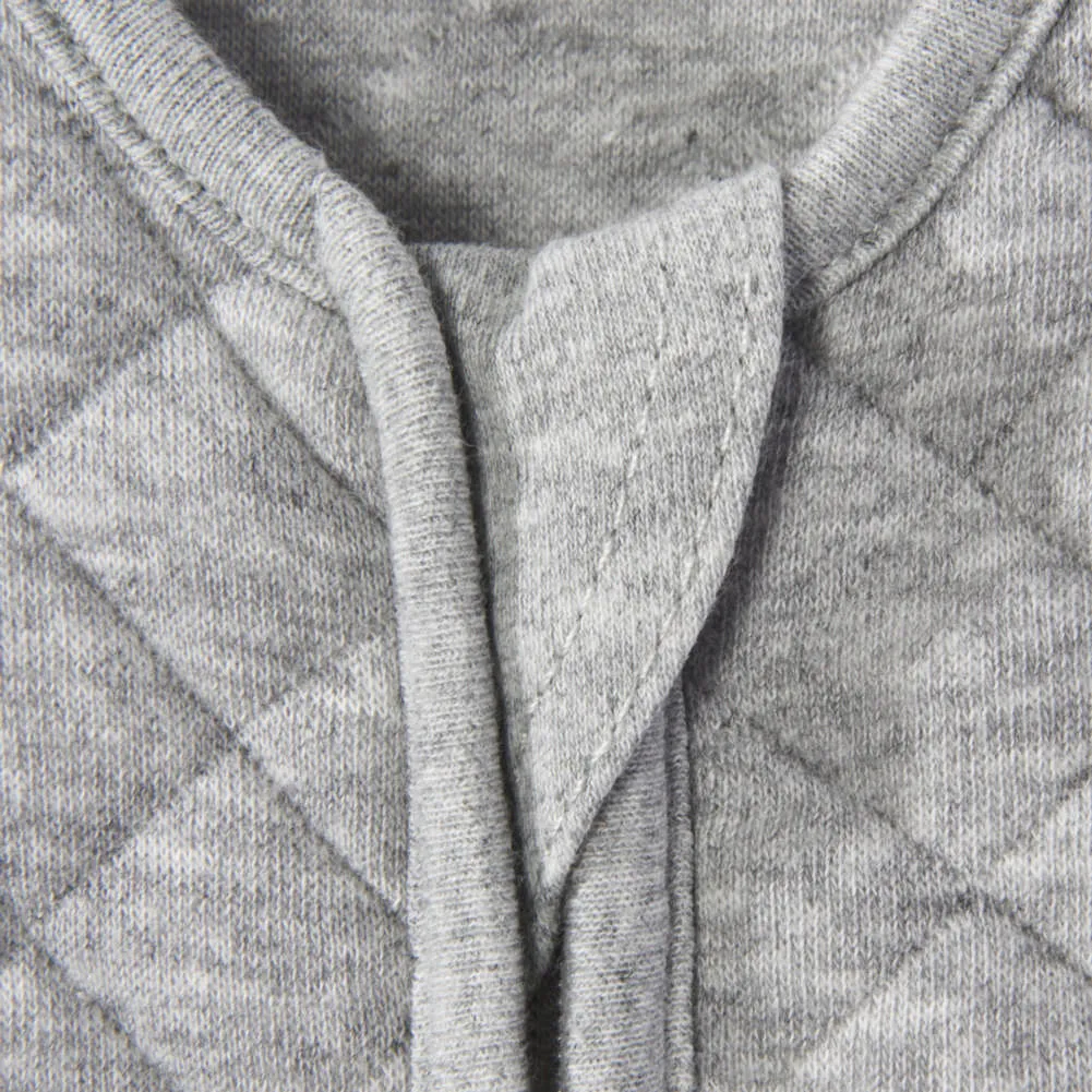 HALO Cottone SleepSack Easy Transition - Quilted Grey Heather (Small, 13-20 lbs)