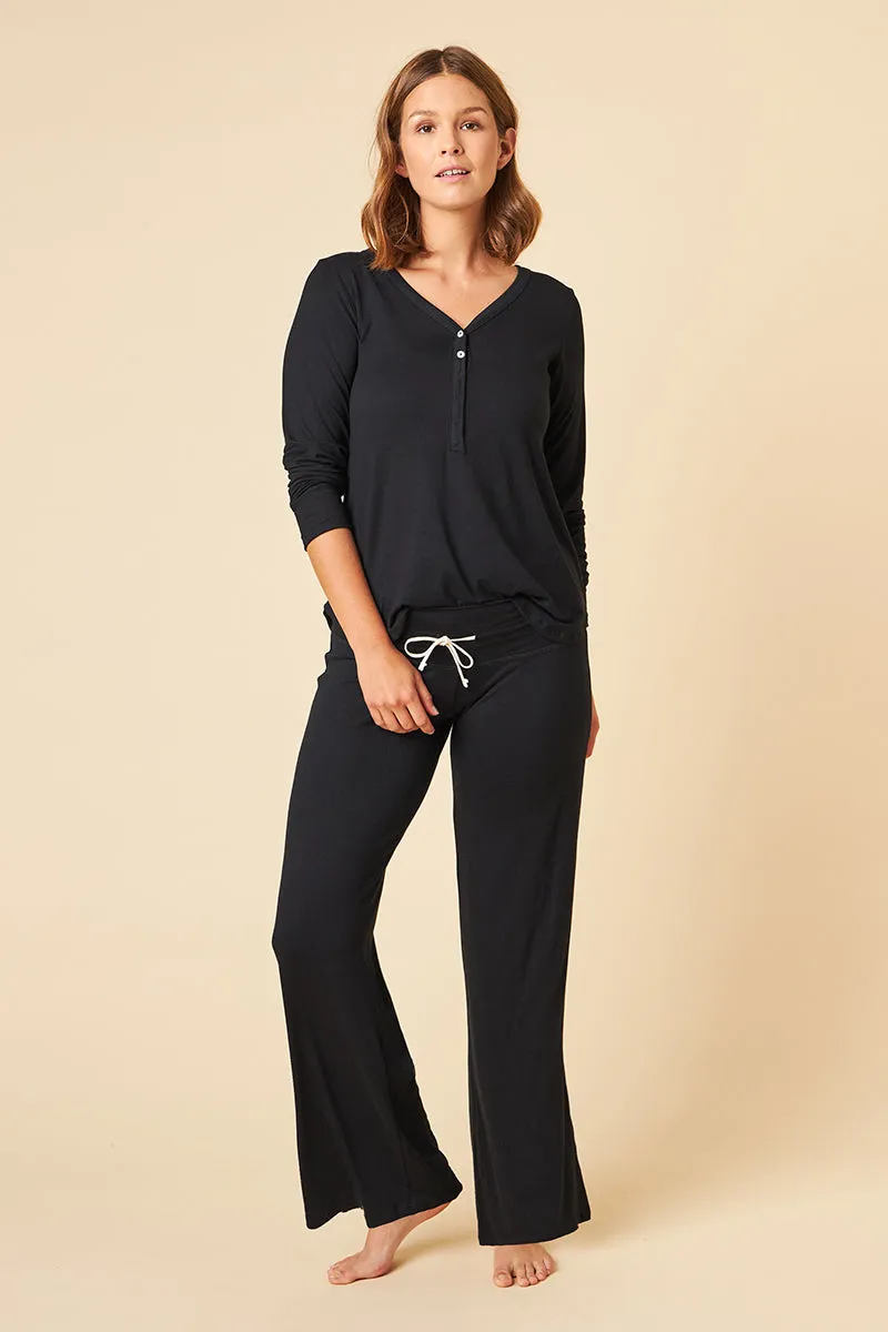 Henley Top   Pajama Pant