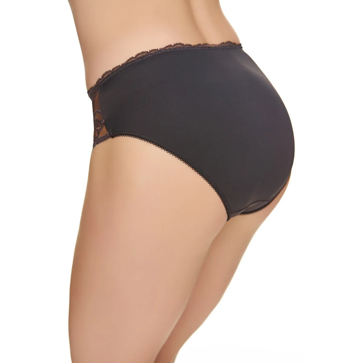 Jacqueline Lace Slate Grey Brief Panty - Fantasie