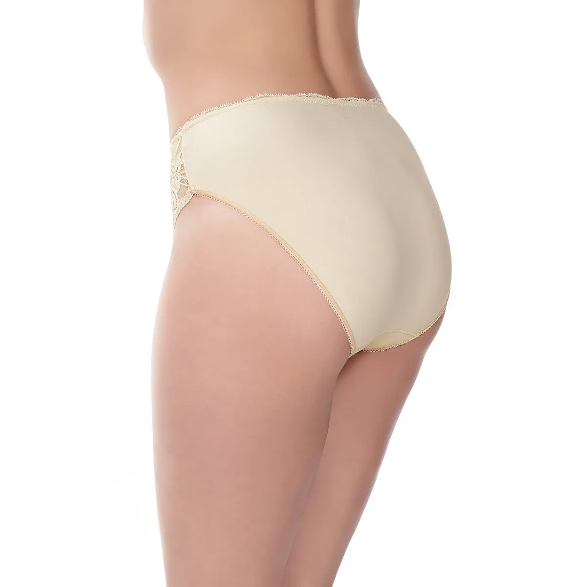 Jacqueline Lace Soft Beige Brief Panty - Fantasie