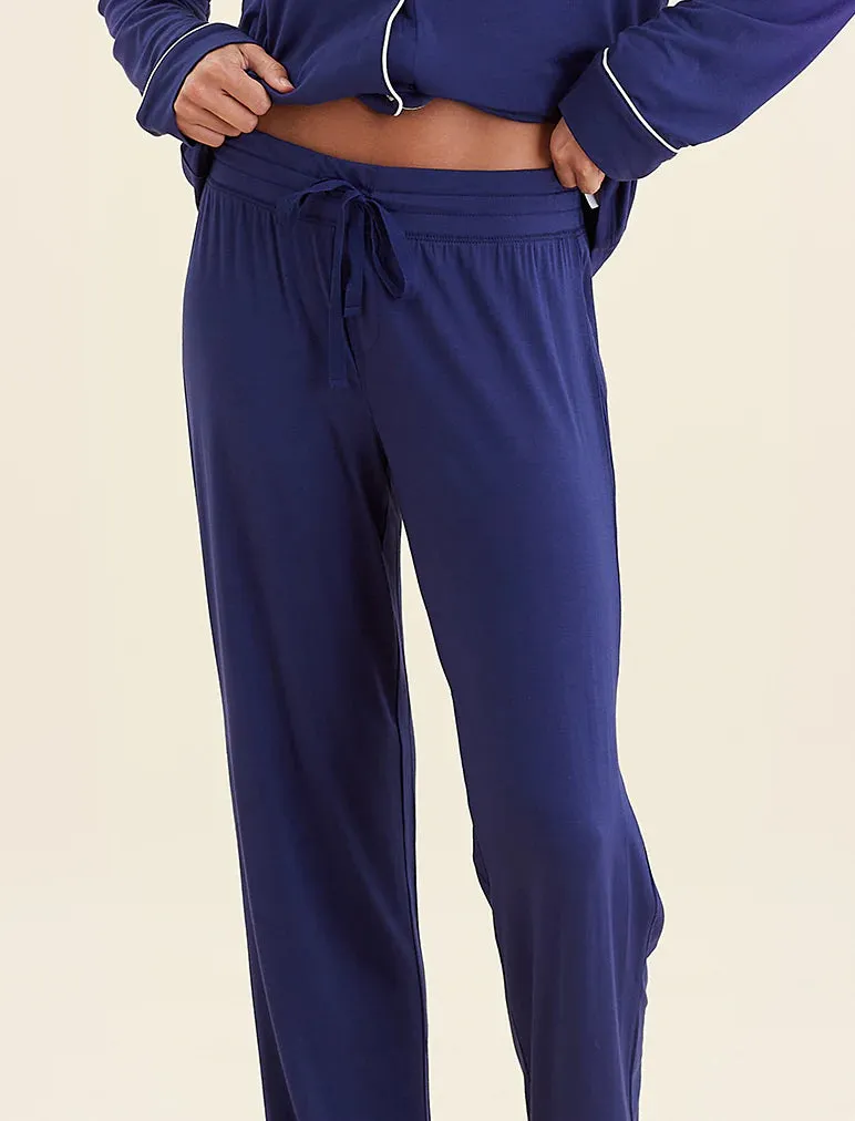 Kate Modal Soft Full Length PJ Set Navy