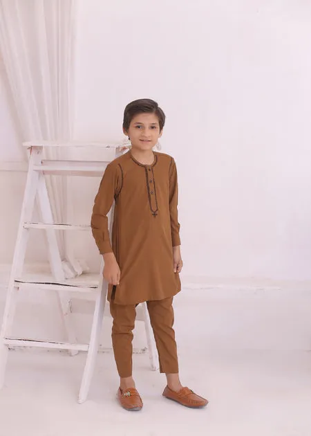 KD 692 Kids Tan Color Kurta Pajama