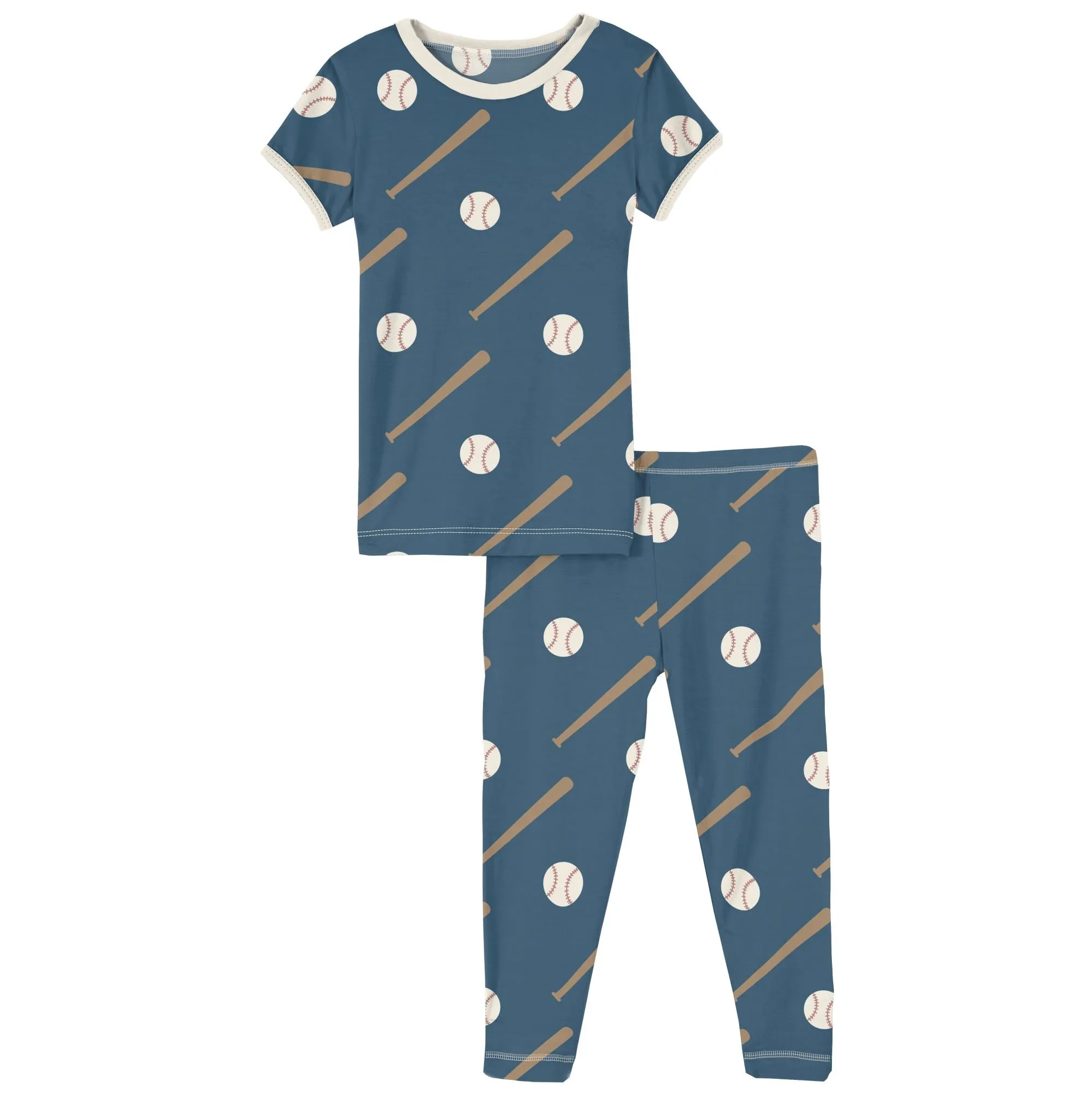 KicKee Pants Deep Sea Baseball S/S Pajama Set