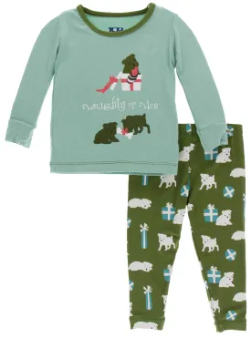 KicKee Pants Shore Naughty or Nice L/S Pajama Set