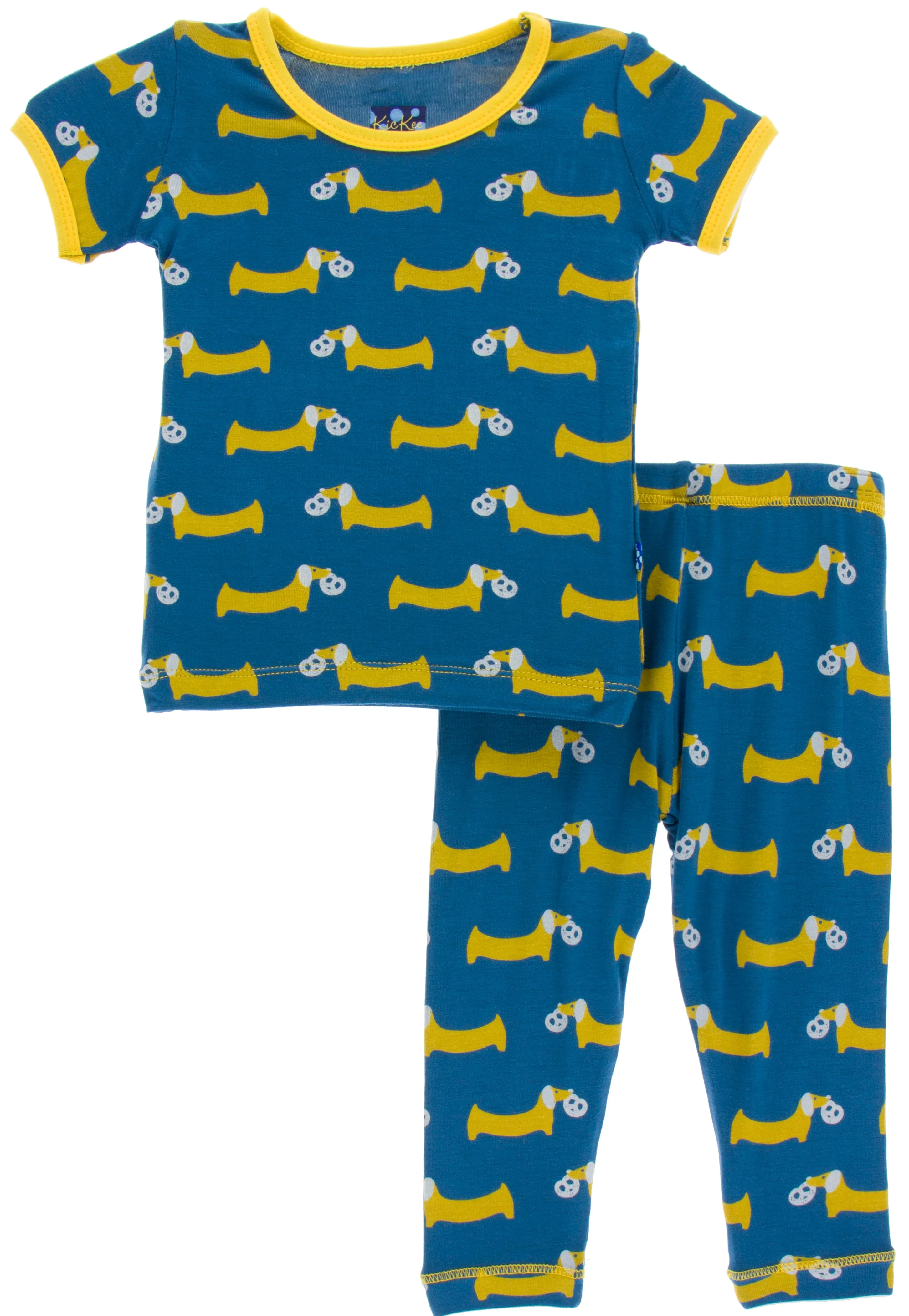 KicKee Pants Twilight Pretzel Pup Short Sleeve Pajama Set