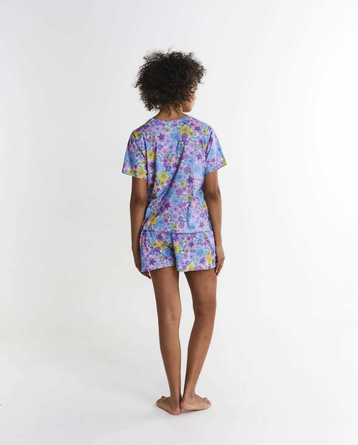 Kip & Co Bunch Of Fun Organic Cotton Short Sleeve T-Shirt & Shorts Pyjama