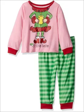 Komar Kids Girls' Big Girls' Elfie Selfie 2 Piece Sleepwear Set