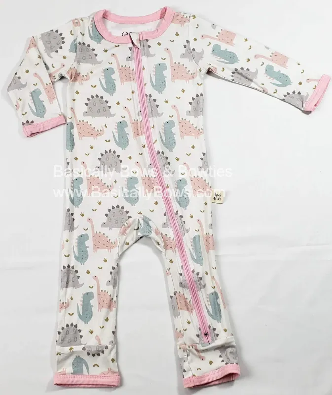 Kozi & Co Pink Dino Coverall