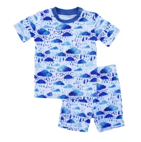 Kozi & Co Rain Clouds S/S Pajama Set with Shorts