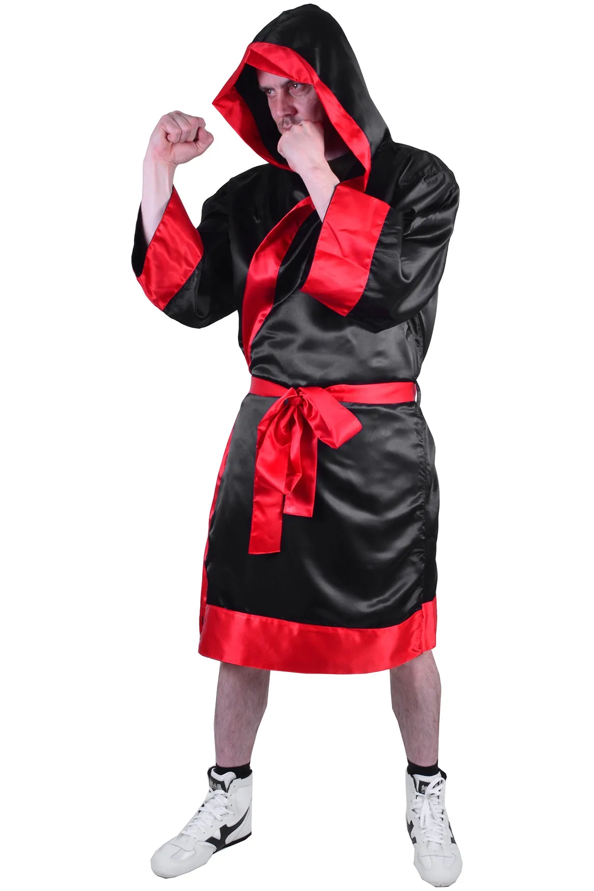 MAR-097C | Red & Black Boxing & Kickboxing Robe