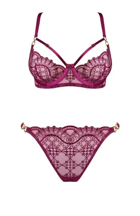 Mari Balconette Wire Bra and Thong Set