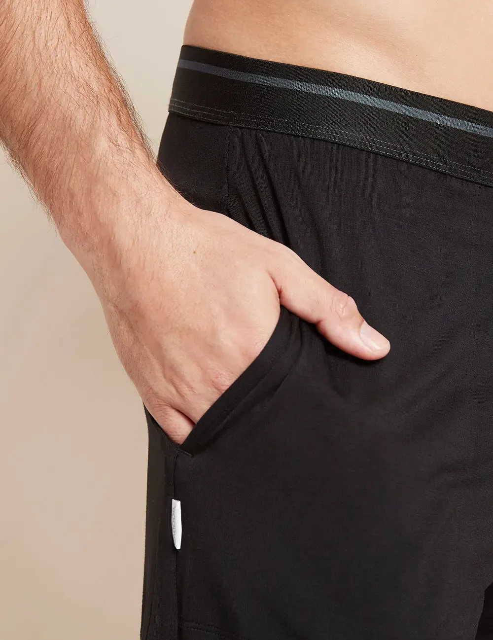 Men's Black Sleep Bamboo Short