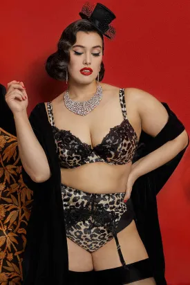 Millicent Leopard Plunge Curve Bra