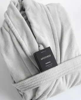 Organic Cotton Terry Robe Glacier & Soap Set