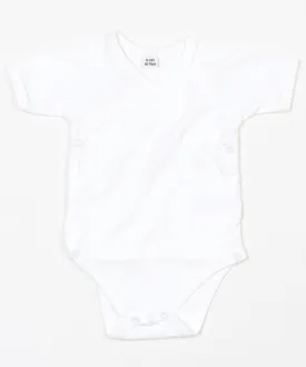 Organic White - Baby organic kimono bodysuit