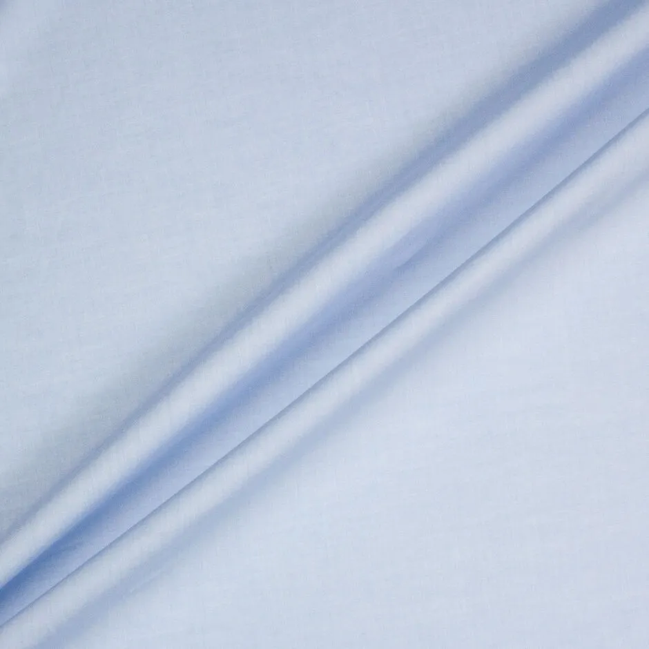 Plain Sky Blue Superfine Shirting Cotton