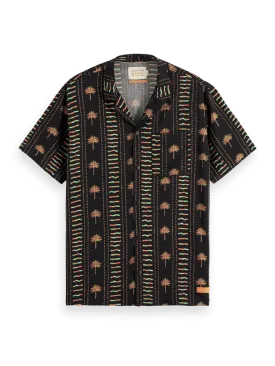 SCOTCH&SODA - Allover Printed Viscose Short Sleeve Shirt