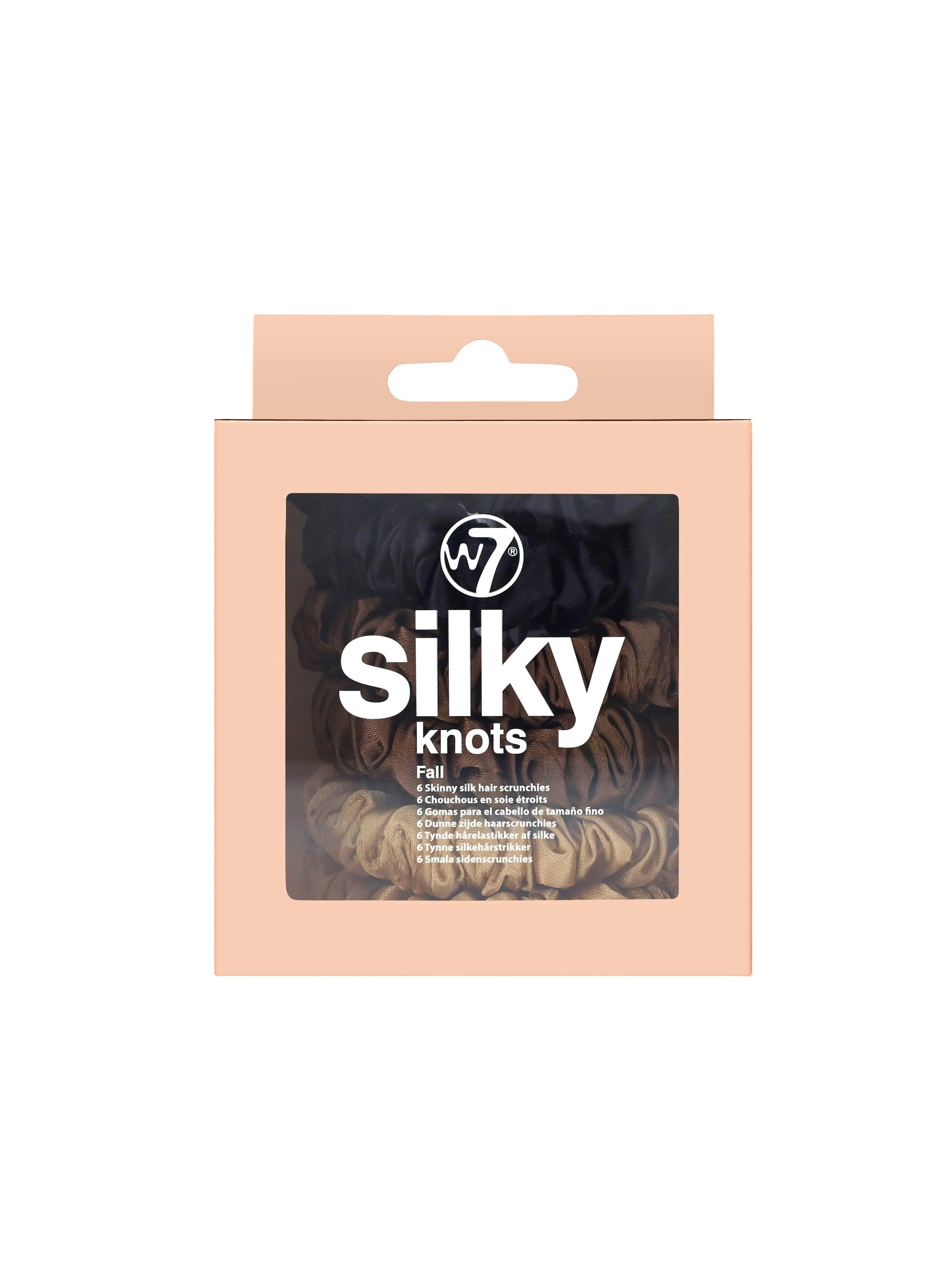 Silky Knots Hair Scrunchies 6 Pack - Fall