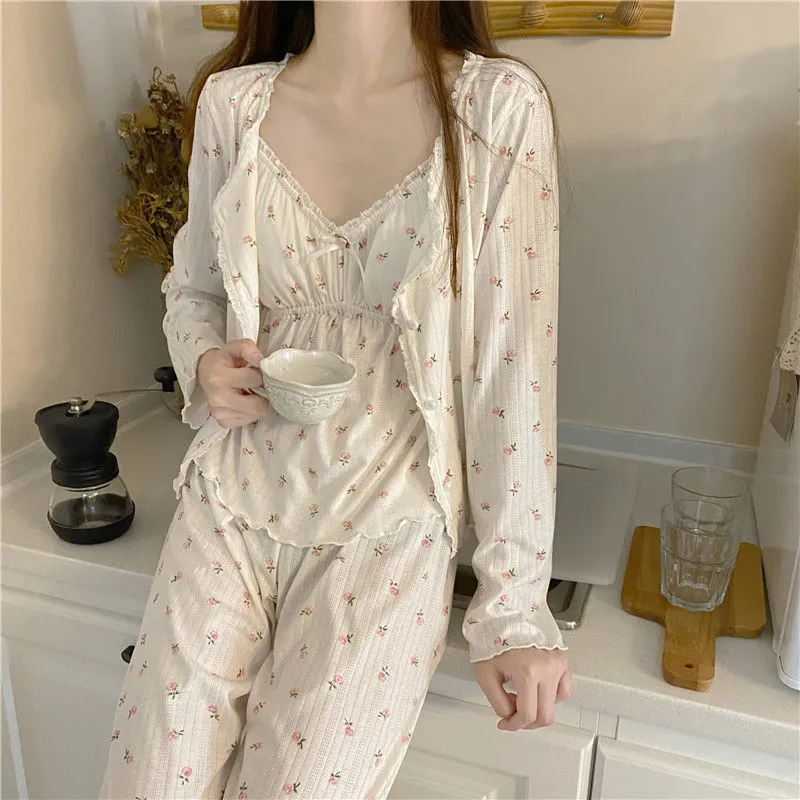 Soft Floral Pajama Set