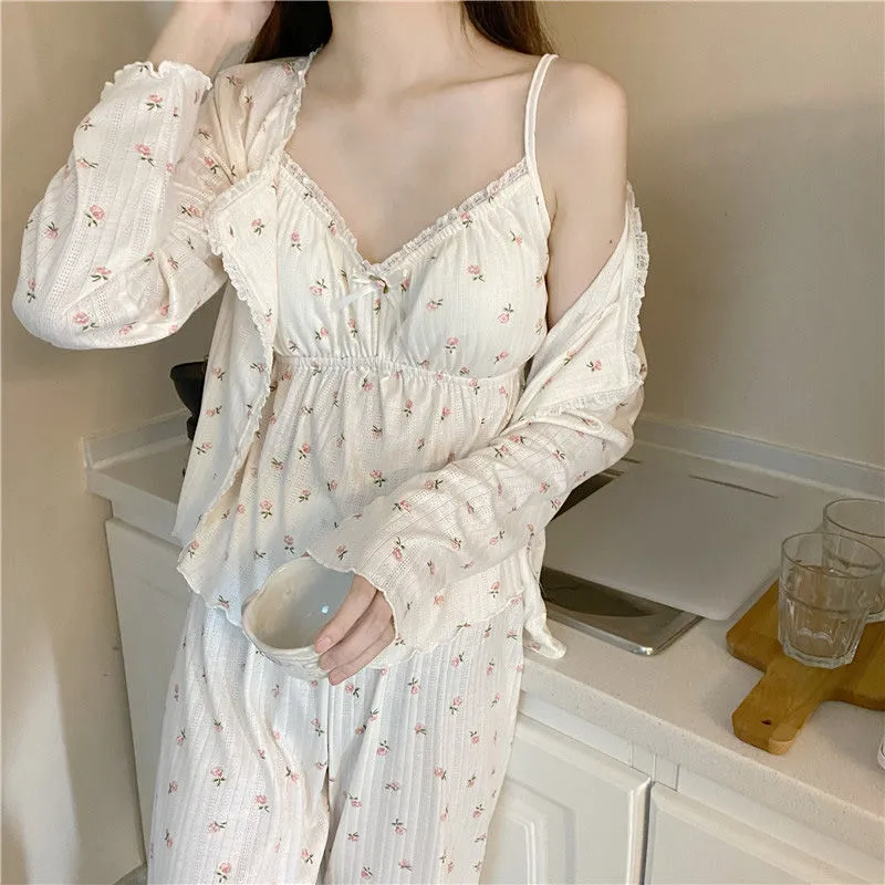 Soft Floral Pajama Set